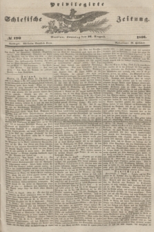 Privilegirte Schlesische Zeitung. 1846, № 190 (16 August) + dod.