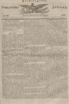Privilegirte Schlesische Zeitung. 1846, № 192 (19 August) + dod.