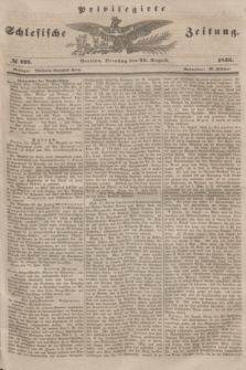Privilegirte Schlesische Zeitung. 1846, № 197 (25 August) + dod.