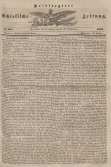Privilegirte Schlesische Zeitung. 1846, № 205 (3 September) + dod.
