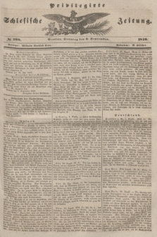 Privilegirte Schlesische Zeitung. 1846, № 208 (6 September) + dod.