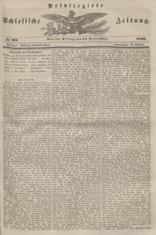 Privilegirte Schlesische Zeitung. 1846, № 212 (11 September) + dod.
