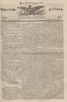 Privilegirte Schlesische Zeitung. 1846, № 221 (22 September) + dod.