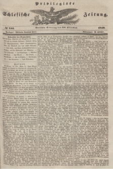 Privilegirte Schlesische Zeitung. 1846, № 244 (18 Oktober) + dod.