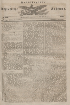 Privilegirte Schlesische Zeitung. 1846, № 249 (24 October)