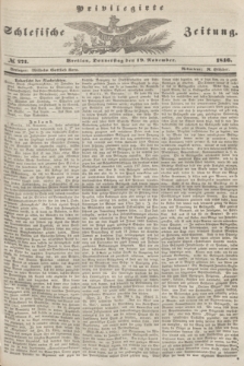 Privilegirte Schlesische Zeitung. 1846, № 271 (19 November) + dod.