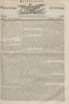 Privilegirte Schlesische Zeitung. 1846, № 287 (8 December) + dod.