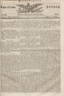 Privilegirte Schlesische Zeitung. 1846, № 298 (20 December) + dod.