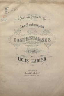 Les burlesques : contredanses : composées pour le piano