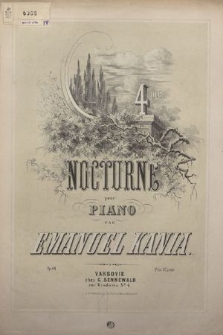 4me nocturne : pour piano : op. 44