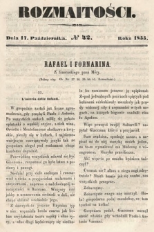 Rozmaitości : pismo dodatkowe do Gazety Lwowskiej. 1855, nr 42