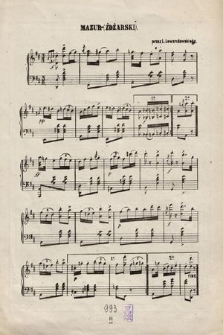 Mazur-(żdżarski) : (op. 17)