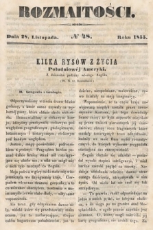 Rozmaitości : pismo dodatkowe do Gazety Lwowskiej. 1855, nr 48