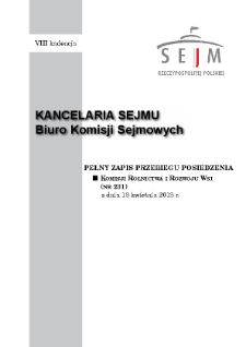 Pełny Zapis Przebiegu Posiedzenia Komisji Rolnictwa i Rozwoju Wsi (nr 231) z dnia 18 kwietnia 2018 r.