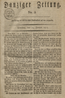 Danziger Zeitung. 1817, No. 8 (14 Januar)
