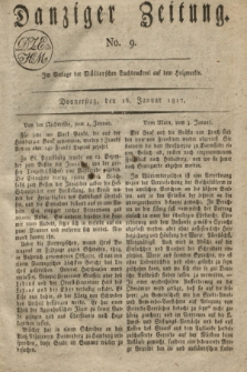 Danziger Zeitung. 1817, No. 9 (16 Januar)