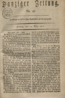 Danziger Zeitung. 1817, No. 42 (14 März)