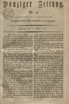 Danziger Zeitung. 1817, No. 54 (4 April)