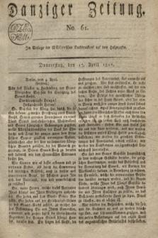 Danziger Zeitung. 1817, No. 61 (17 April)
