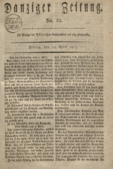 Danziger Zeitung. 1817, No. 62 (18 April)