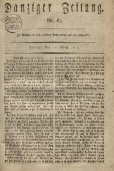 Danziger Zeitung. 1817, No. 63 (21 April)