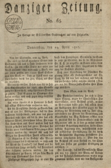 Danziger Zeitung. 1817, No. 65 (24 April)