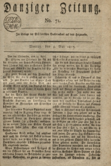 Danziger Zeitung. 1817, No. 71 (5 Mai)