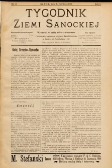 Tygodnik Ziemi Sanockiej. 1910, nr 6
