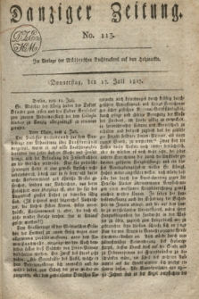 Danziger Zeitung. 1817, No. 113 (17 Juli)