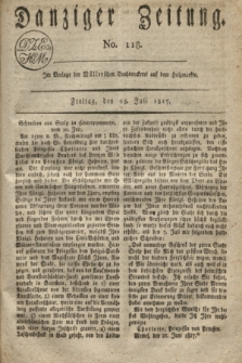 Danziger Zeitung. 1817, No. 118 (25 Juli)