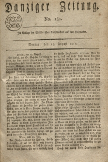 Danziger Zeitung. 1817, No. 131 (18 August)