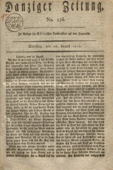 Danziger Zeitung. 1817, No. 136 (26 August)