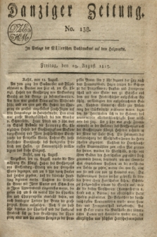 Danziger Zeitung. 1817, No. 138 (29 August)