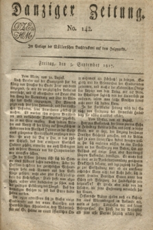 Danziger Zeitung. 1817, No. 142 (5 September)