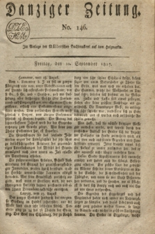 Danziger Zeitung. 1817, No. 146 (12 September)