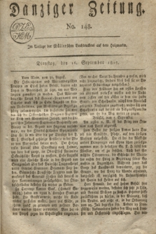 Danziger Zeitung. 1817, No. 148 (16 September)
