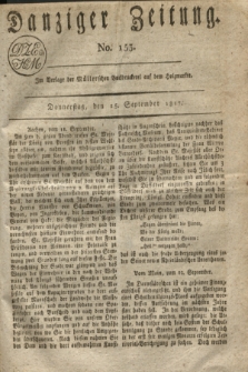 Danziger Zeitung. 1817, No. 153 (25 September)