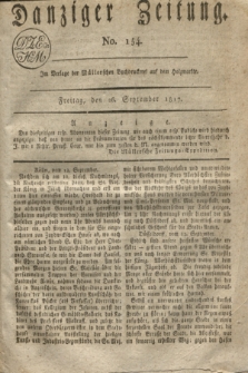 Danziger Zeitung. 1817, No. 154 (26 September)