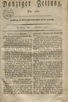 Danziger Zeitung. 1817, No. 160 (7 Oktober)
