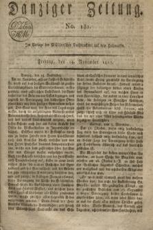 Danziger Zeitung. 1817, No. 181 (14 November)