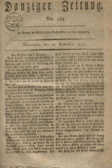 Danziger Zeitung. 1817, No. 184 (20 November)