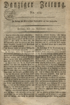 Danziger Zeitung. 1817, No. 185 (21 November)