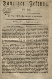 Danziger Zeitung. 1817, No. 190 (1 Dezember)