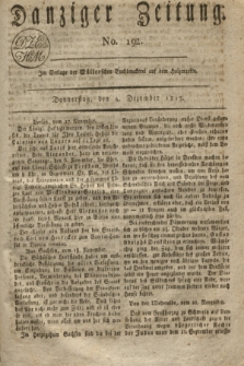 Danziger Zeitung. 1817, No. 192 (4 Dezember)