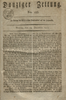 Danziger Zeitung. 1817, No. 198 (15 Dezember)