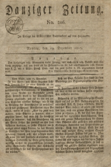 Danziger Zeitung. 1817, No. 206 (29 Dezember)