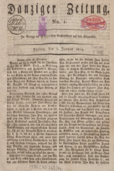 Danziger Zeitung. 1819, No. 1 (1 Januar)