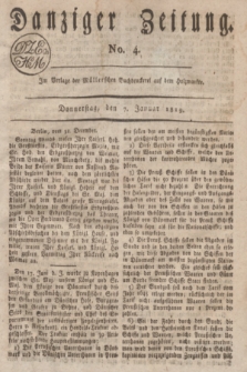 Danziger Zeitung. 1819, No. 4 (7 Januar)