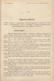 [Kadencja IX, sesja I, al. 209] Alegata do Sprawozdań Stenograficznych z Pierwszej Sesyi Dziewiątego Peryodu Sejmu Krajowego Królestwa Galicyi i Lodomeryi z Wielkiem Księstwem Krakowskiem z roku 1908. Alegat 209