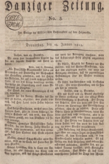 Danziger Zeitung. 1819, No. 8 (14 Januar)